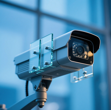 Custom tempered glass for Surveillance