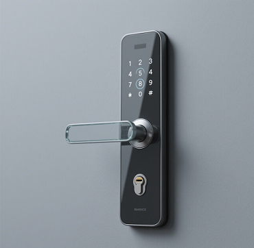 Custom tempered glass for smart door locks