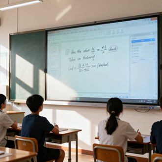 Low-Haze Anti-Glare Glass for Classroom Interactive Flat Panel Displays