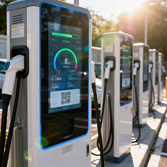 Outdoor Durability Anti-Glare Etched Glass for Electric Vehicle Charging Stations