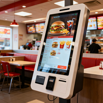 Scratch-Resistant AG Glass for Self-Service Ordering Kiosk Touchscreens